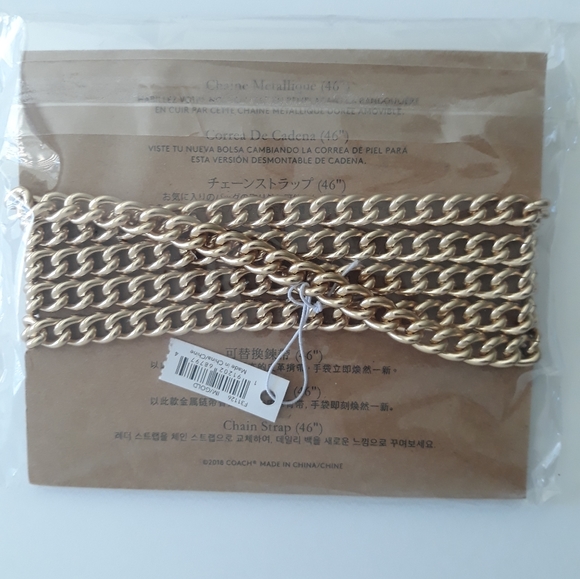 (New) Coach Chain Handbag Strap - Picture 2 of 5